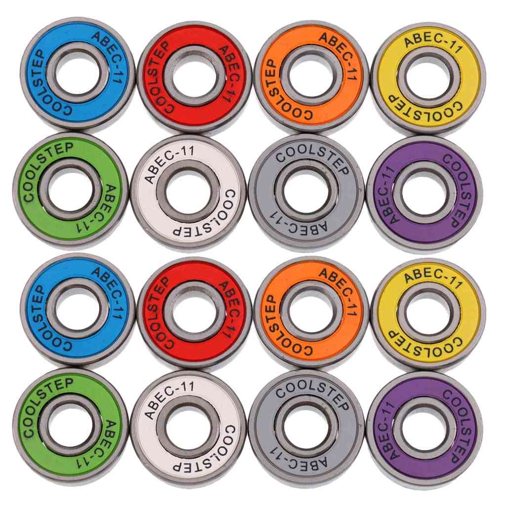 Set Of 16pcs Abec-11 Wearproof Inline Bearings For Skate Board