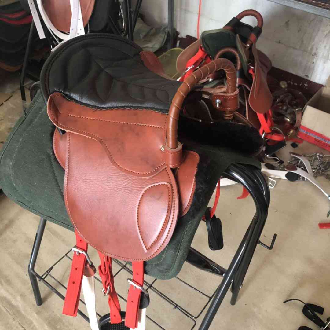 Saddle Full Set Of Harness, Cowhide, Saddles Horse Equestrian Supplies
