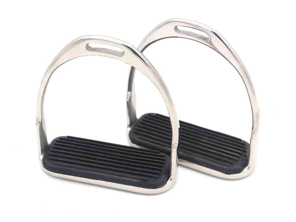 Horse Riding Stirrup Equestrian Stainless Steel Anti-slip Pad High Quality Saddle