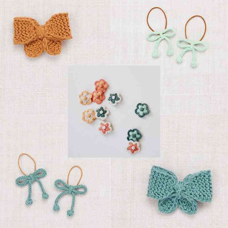Puff Kids Bow Tie Hair Clips Beautiful Hand Made Accessories