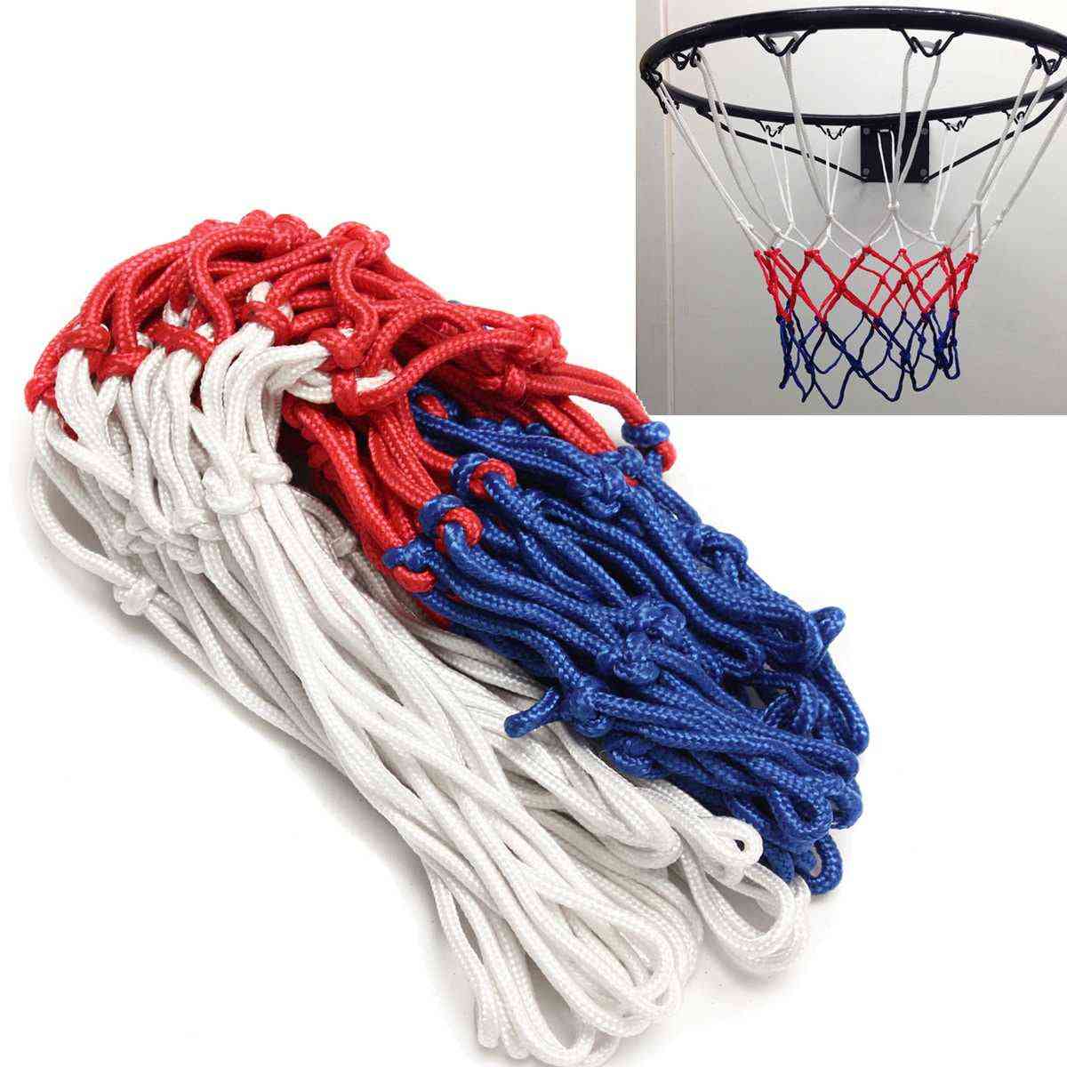 Basketball Rim Mesh Net, Durable Heavy Duty Nylon Hoop Goal Fits Standard
