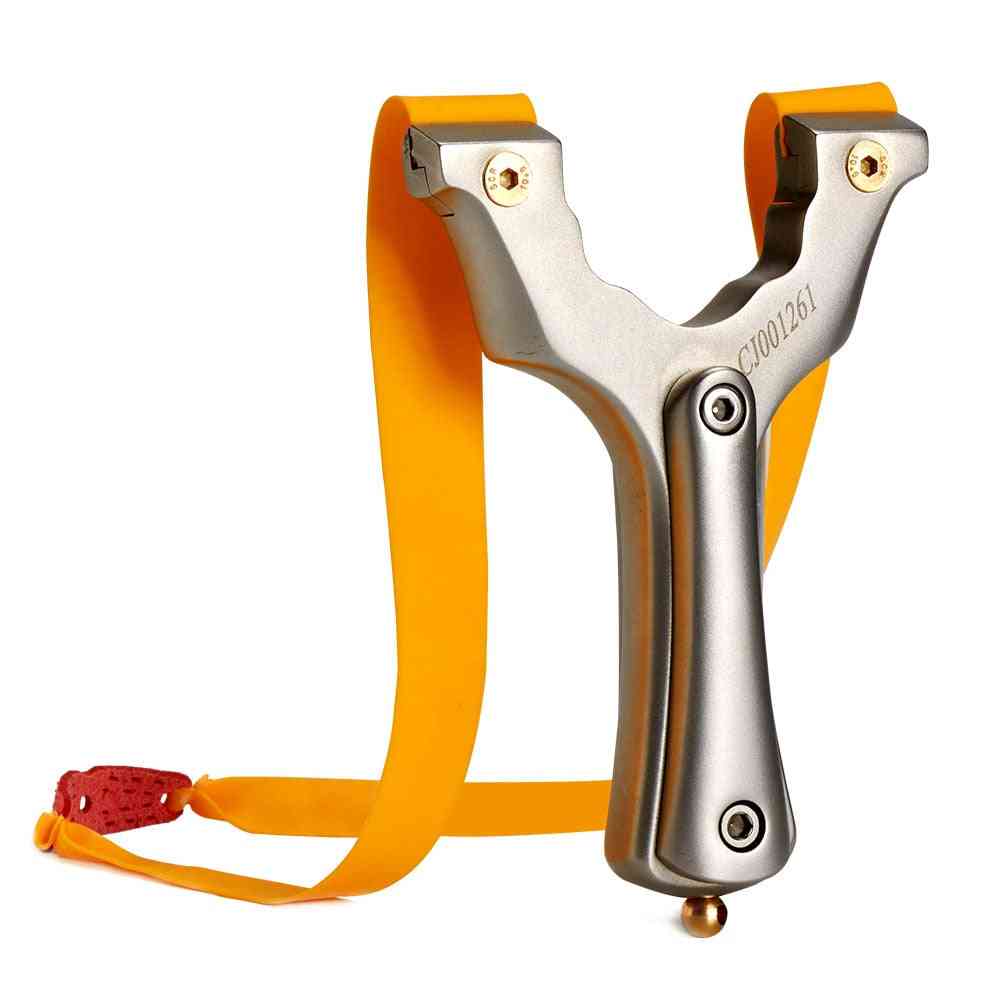 Classic Powerful Slingshot, Catapult Hunting 440 Stainless Steel Rubber Band Outdoor Shooting