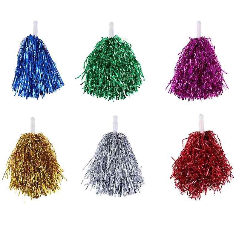 Cheer Dance Sport Competition Cheer Leading Pom Poms Flower Ball For Football / Basketball Match