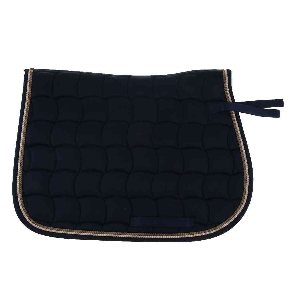Cotton Quilted Horse Saddle Pads With Piped Edge