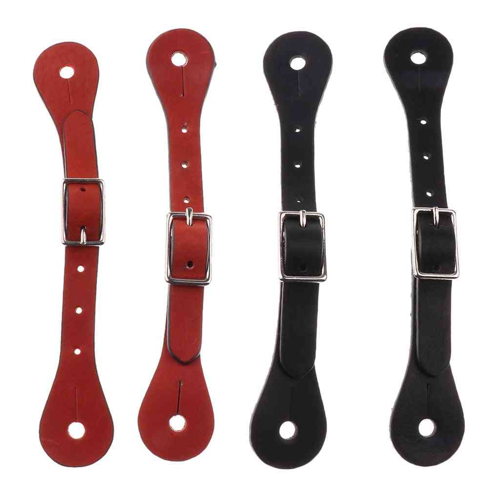 Horse Riding Artificial Leather Spur Straps-equestrian Boots Accessories