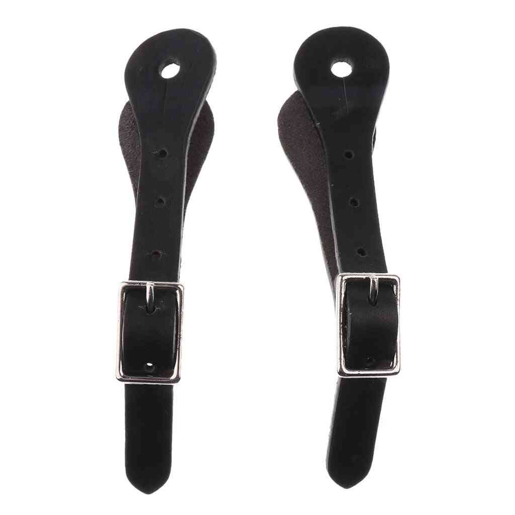 Horse Riding Artificial Leather Spur Straps-equestrian Boots Accessories