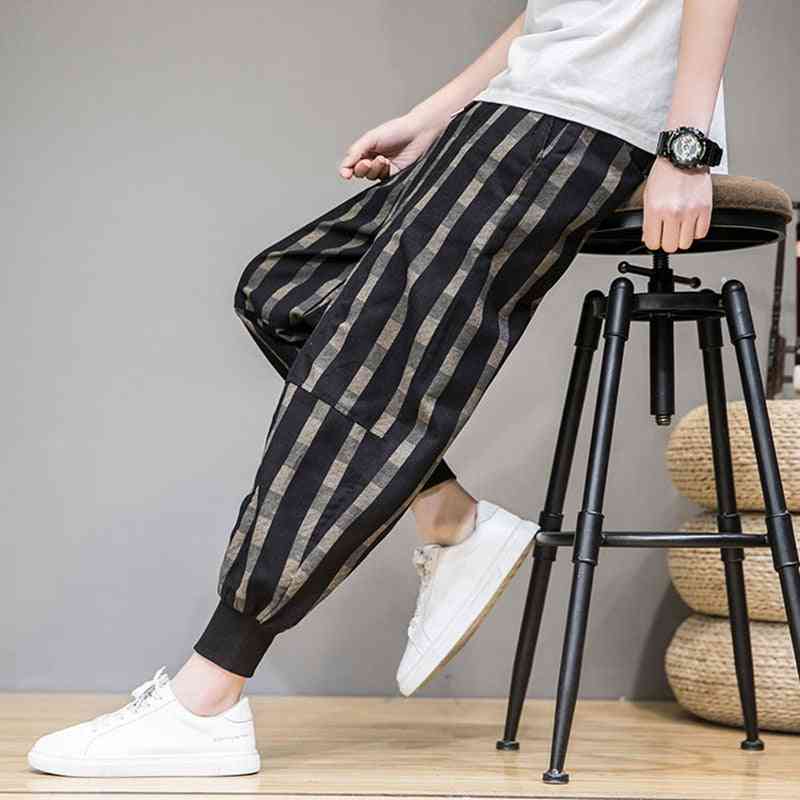 Men's Striped Pattern, Loose Harem Trousers/pants
