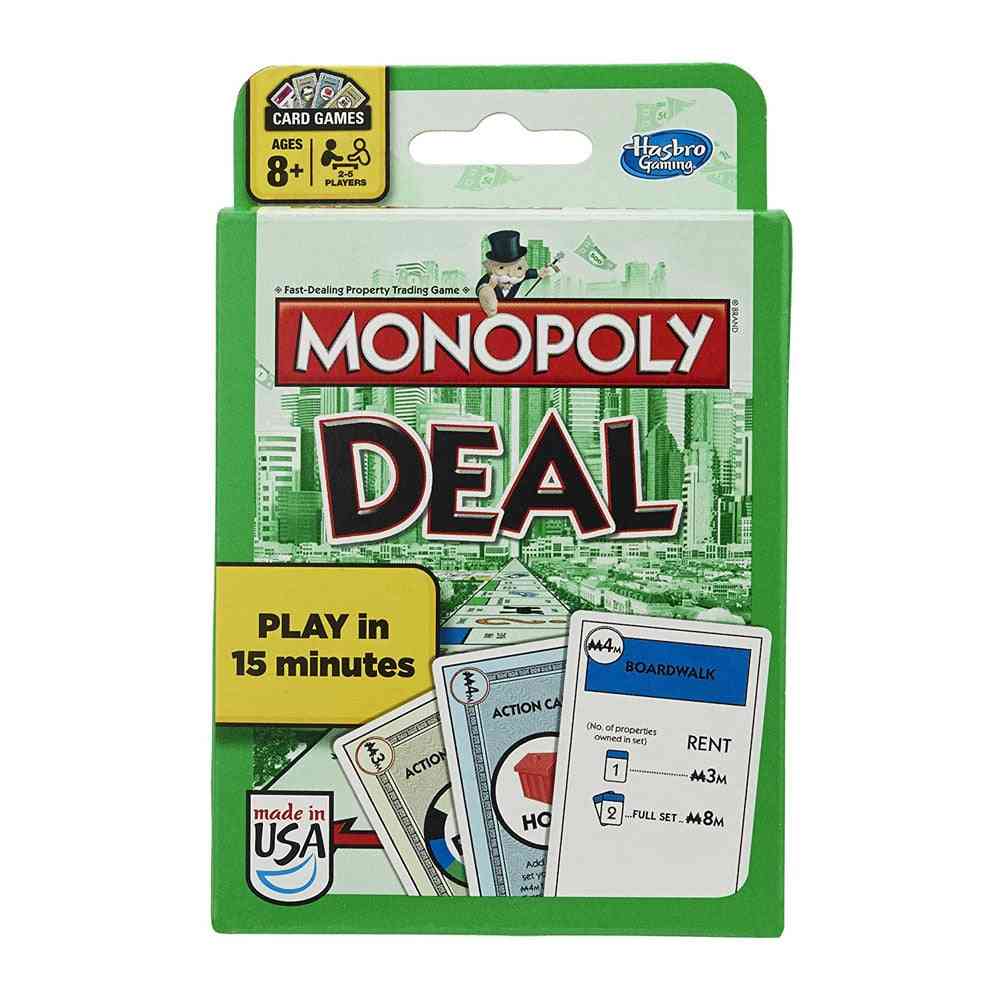 Hasbro monopoly gra karciana Family Party karciana zabawka zabawa poker edukacyjne zabawki dla dzieci