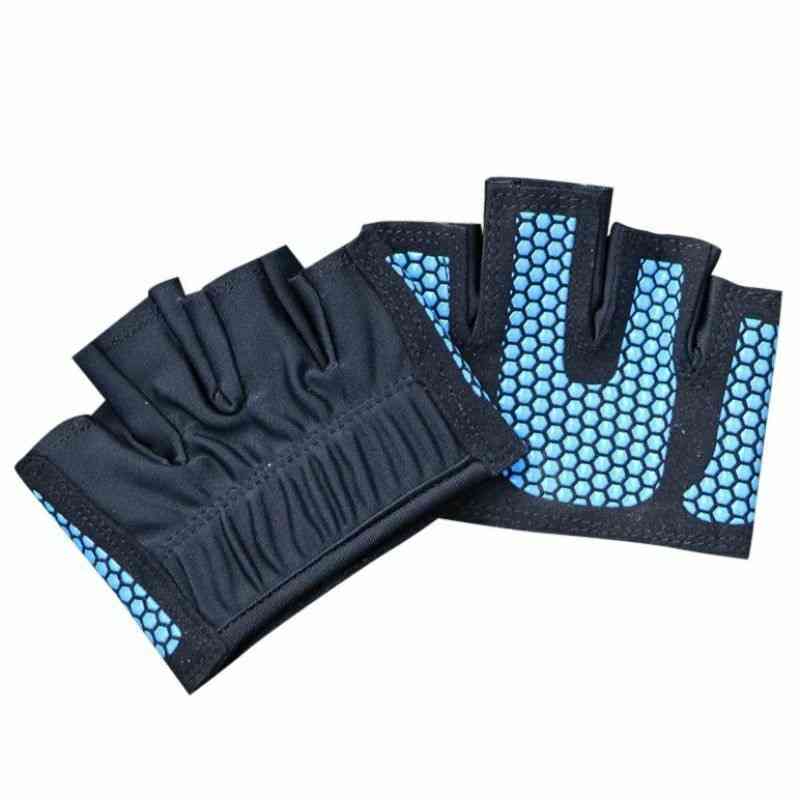 Gants de gym unisexes demi-quatre doigts antidérapants / femmes