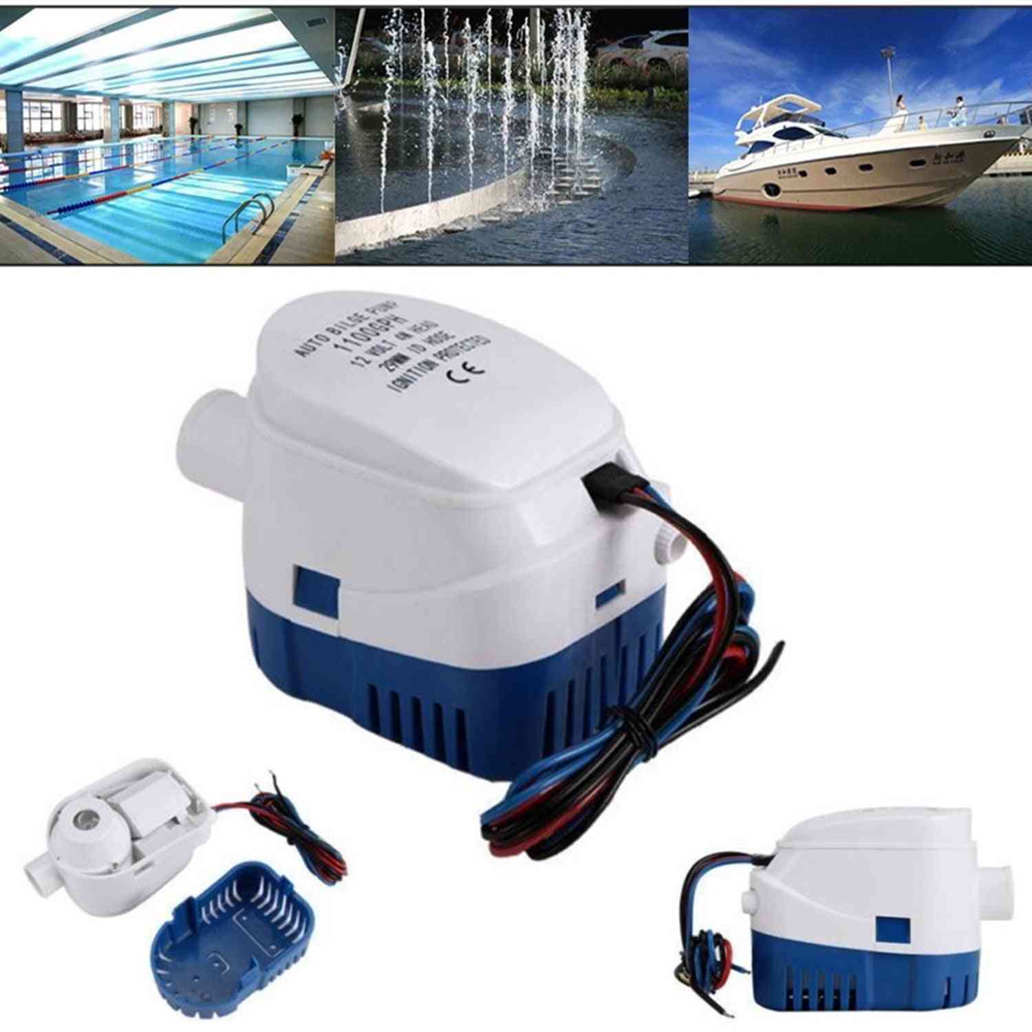 неръждаема стомана, трюмна автоматична водна помпа, контрол на нивото на водата, част от състезателни лодки за басейн
