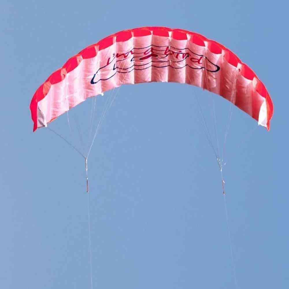 Dual-line, mix-color, stunt fallskärm, mjuk parafoil, segelsurfing kite sport för utomhusaktivitet flygande drake