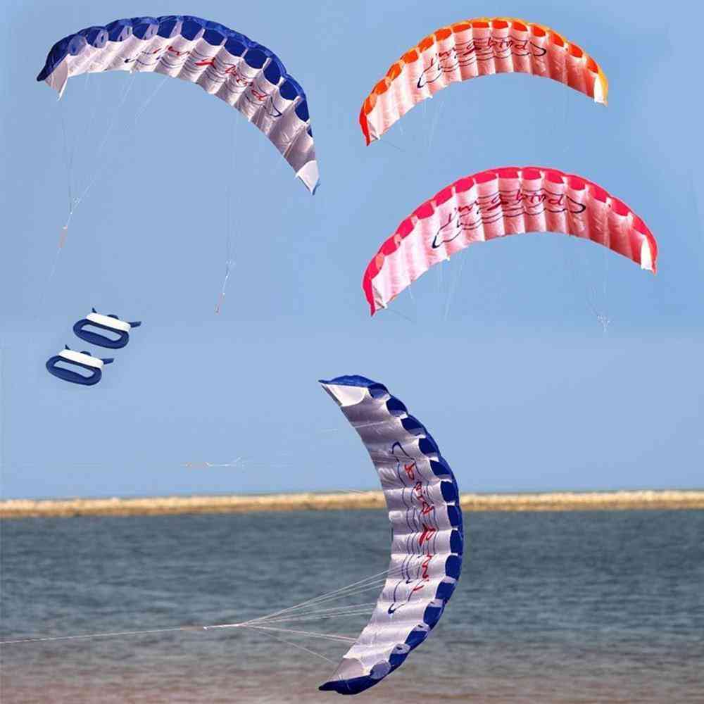 Doble línea, mezcla de colores, paracaídas de acrobacias, parafoil suave, vela, surf, cometa, deporte para actividades al aire libre, cometa voladora