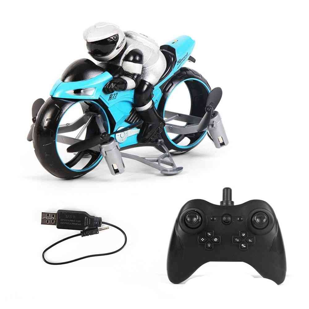 2 In 1 Mini Electric Racing Motorbike And Drone Toy