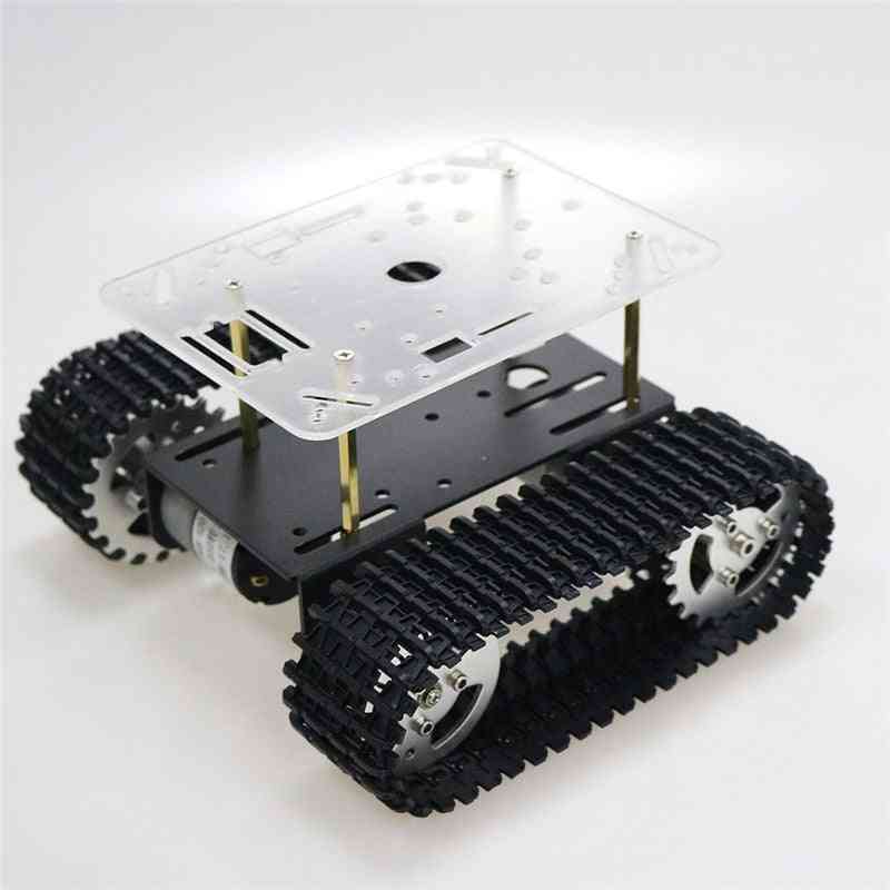Inteligentny robot zbiornik podwozie gąsienicowy samochód z silnikiem do arduino DIY zabawka robot