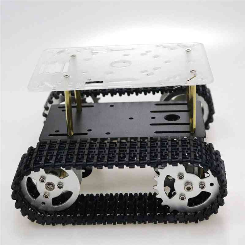 Intelligens robot tartály alváz lánctalpas autó motorral arduino diy robot játékhoz