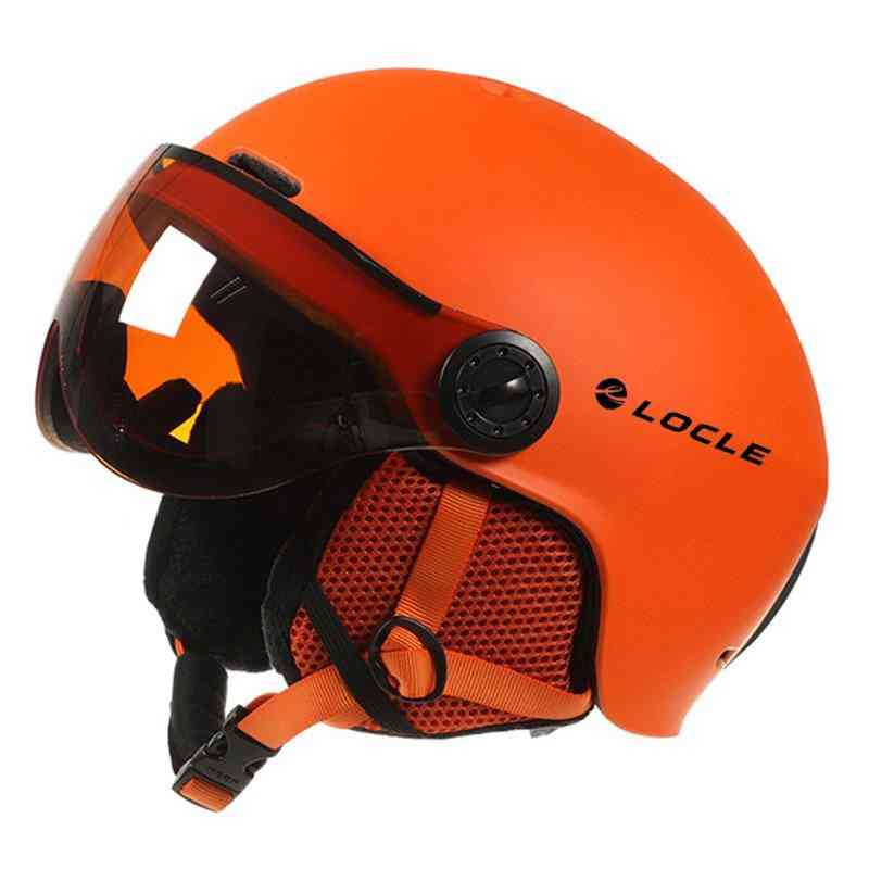 Men/women Sports Ski Helmet With Goggles