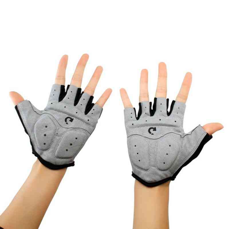 Men Women Half Finger -anti Slip Gel Pad Running Gloves
