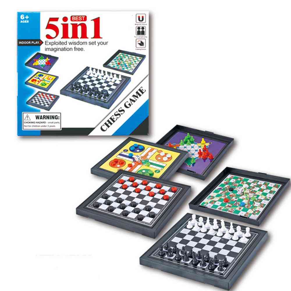 Magnetna družabna igra chessmen checkers, klasični set ugank za letenje