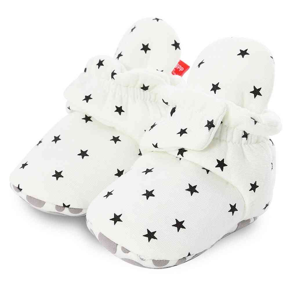 Newborn Baby Cotton Comfort Soft Anti-slip Warm Infant Crib Socks Shoes