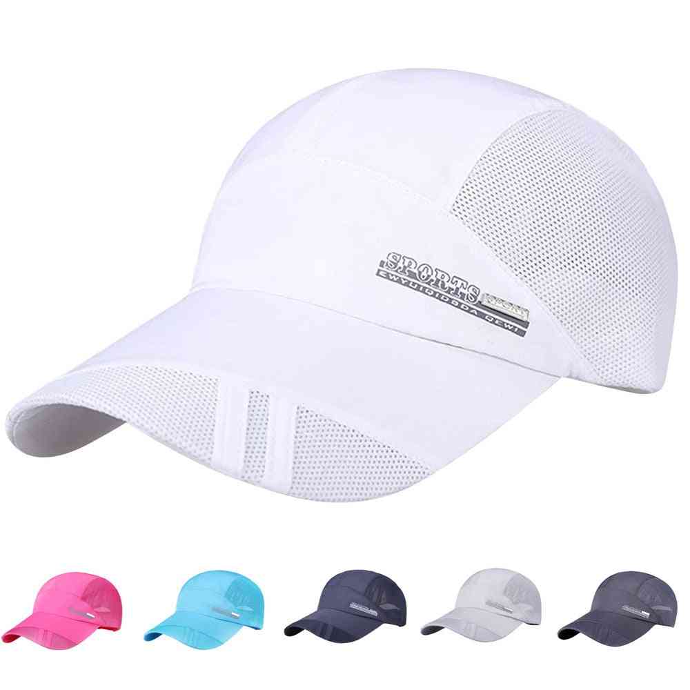 капачка за бягане за възрастни, мрежеста шапка, слънцезащитен слънцезащитен бейзбол за жени
