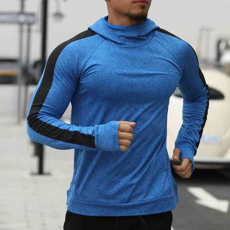 Men's Running Jacket, Long Sleeve Hoodie, Sport Gym Hiking Sweatshirts