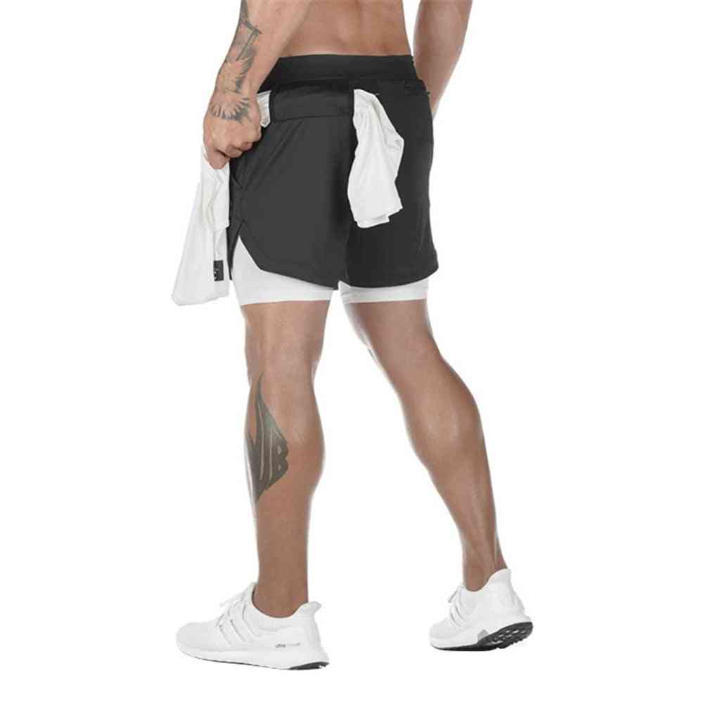 Men's Sports Double-deck Quick Drying Shorts