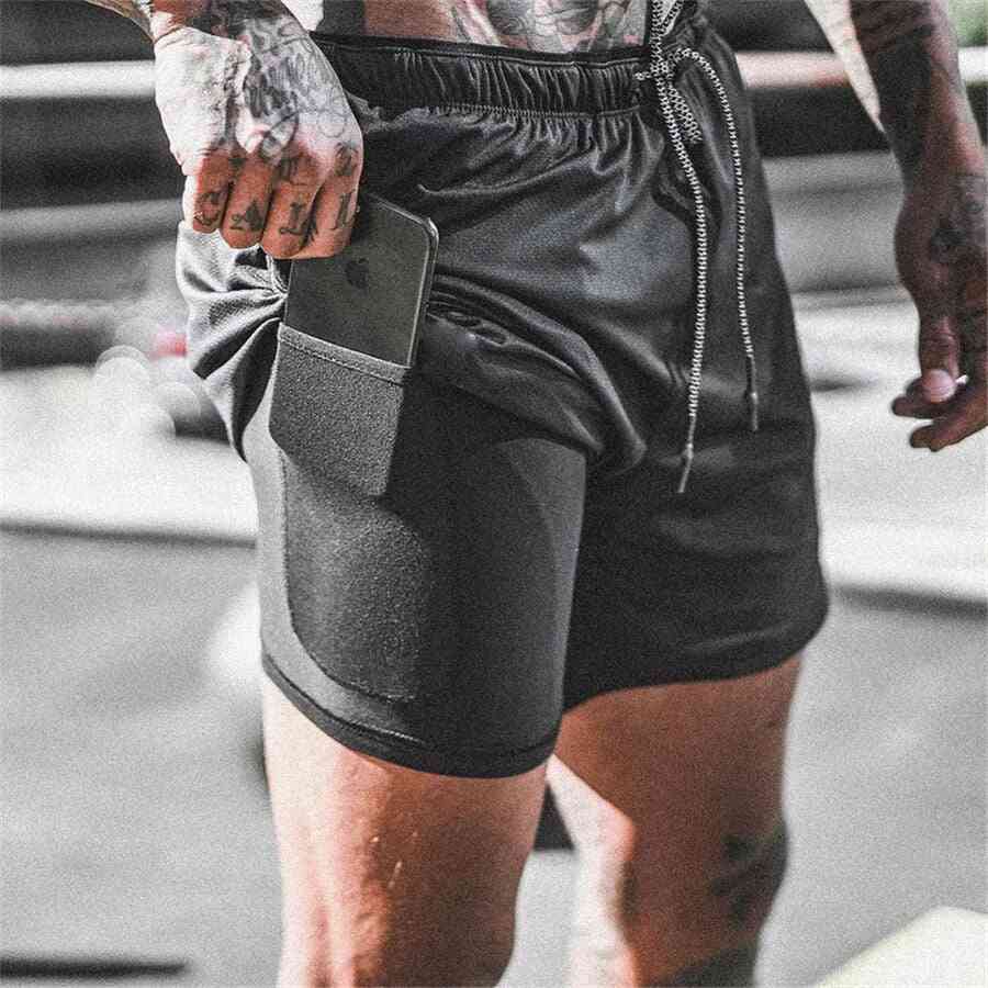 Pantalones cortos de entrenamiento deportivo de secado rápido para hombres