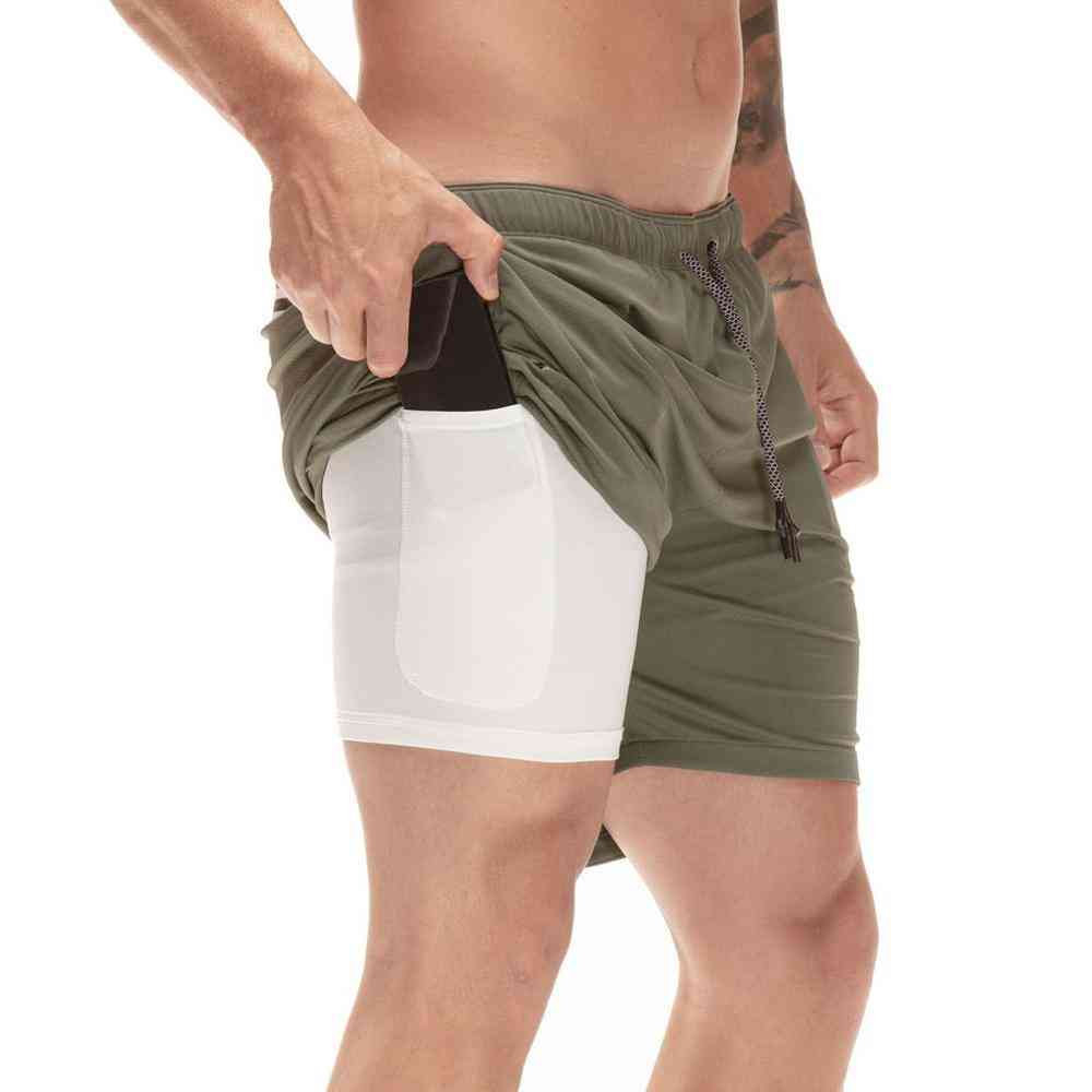 Pantalones cortos de entrenamiento deportivo de secado rápido para hombres