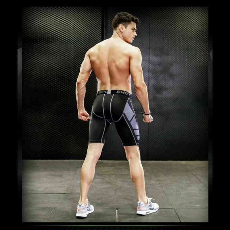 Pantaloncini sportivi a compressione ad asciugatura rapida da uomo