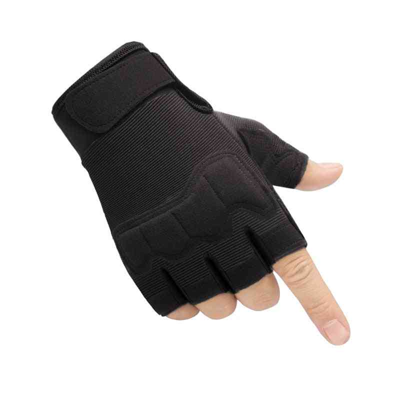 Fingerless Tactical Gloves- Military Army Hunting Gloves