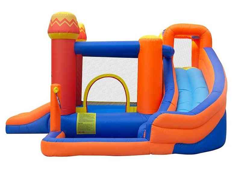 Bounce House Water Park Pirate Bay - Inflatable Slide Combo Blower