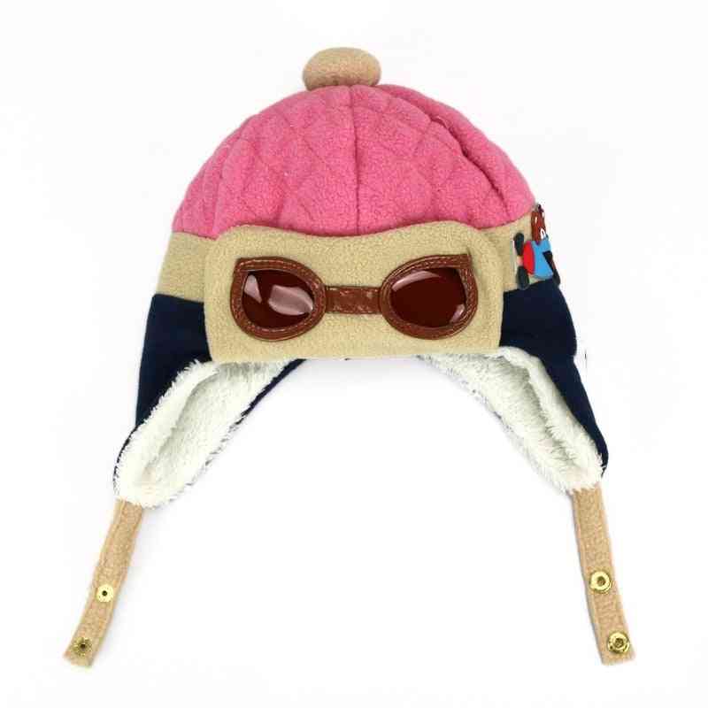 детски зимни топли шапки пилотни шапки за момчета / момичета