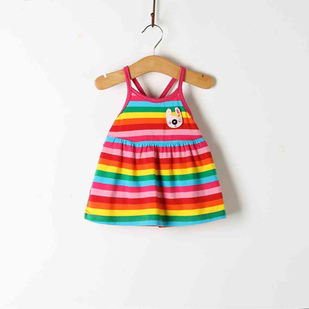Mønster print citron tegneserie fødselsdag baby kjole, kvindelige sommer tøj