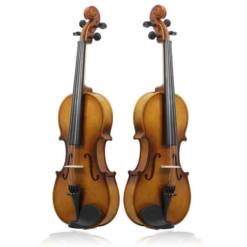Violon acoustique violon bois avec étui archet colophane