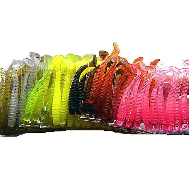 Silicon T Tail Worms- Soft Fishing Bait