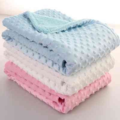 Thermal Soft Fleece Sleeping Blanket & Swaddling Wrap For Newborn Babies
