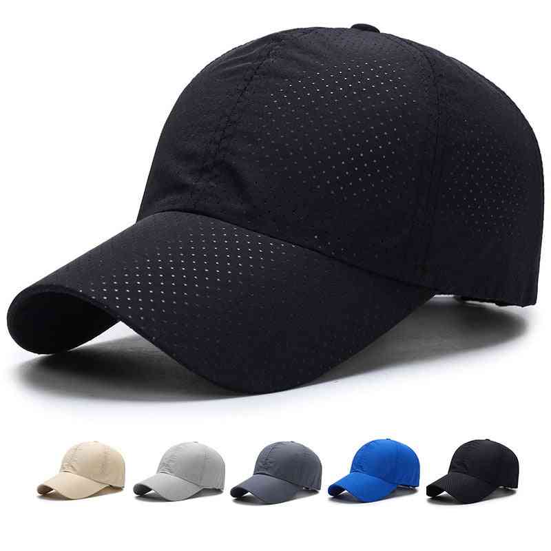 כובע גולף גברים, נשים קיץ, רשת דקה, כובע בייסבול נייד, מהיר יבש, נושם