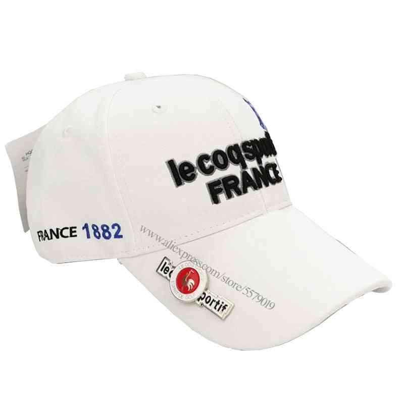 Unisex sportsmærke golf hat, baseball cap, broderet udendørs