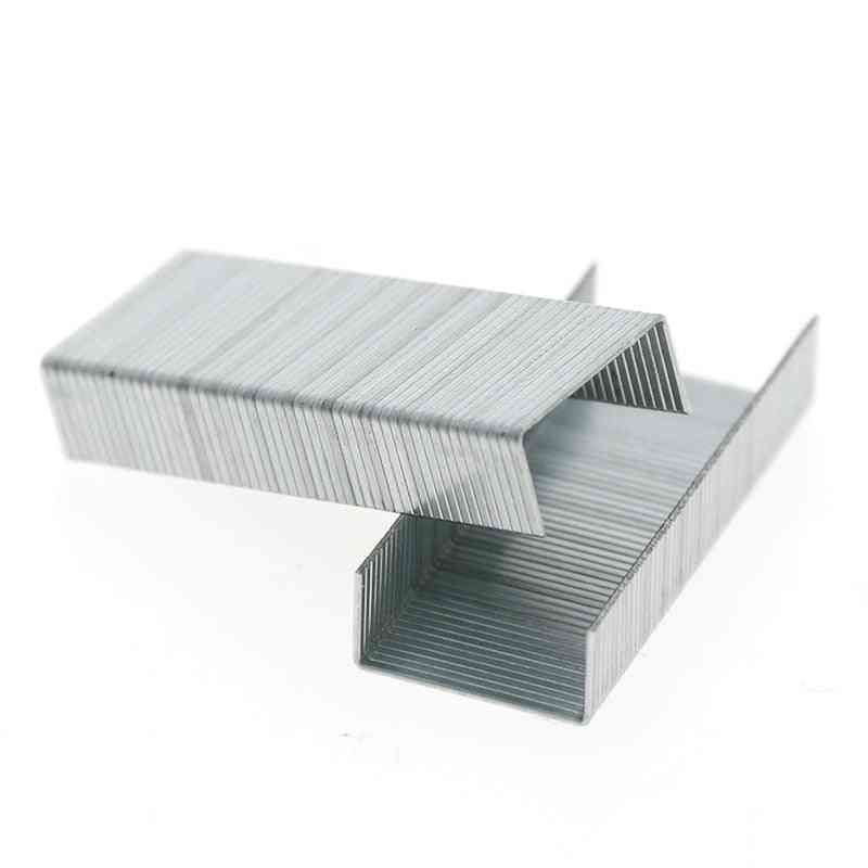 1 caja 24/6 grapas metal plateadas - papelería de oficina