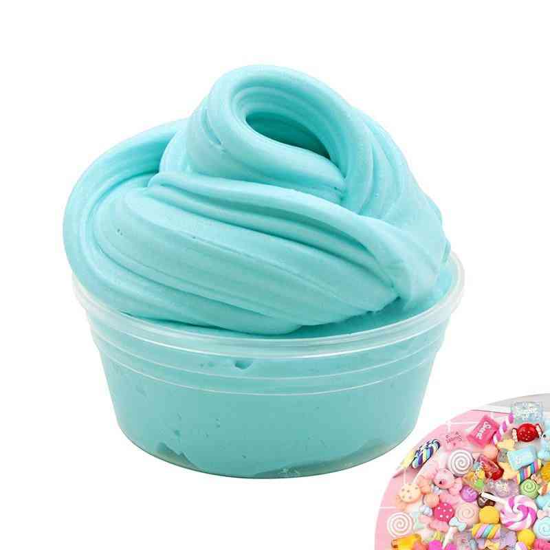 Fluffy Slime Charms Cloud - Soft Clay Polymer Butter Model, Play Dough