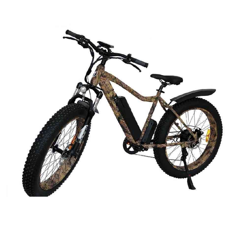 Gruba opona elektryczny rower górski rower plażowy cruiser booster ebike 750w 48v 10,4ah bateria