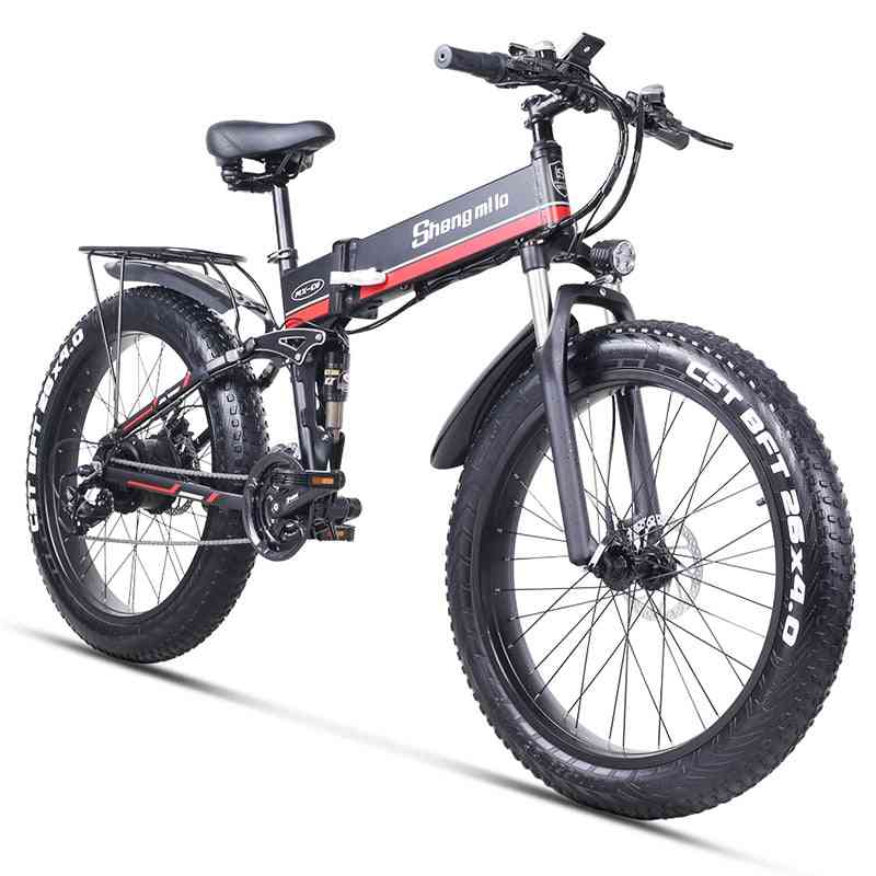 1000w Motor, 48 V Battery - Fat Tire, Super Level, Folding Electric Bicycle