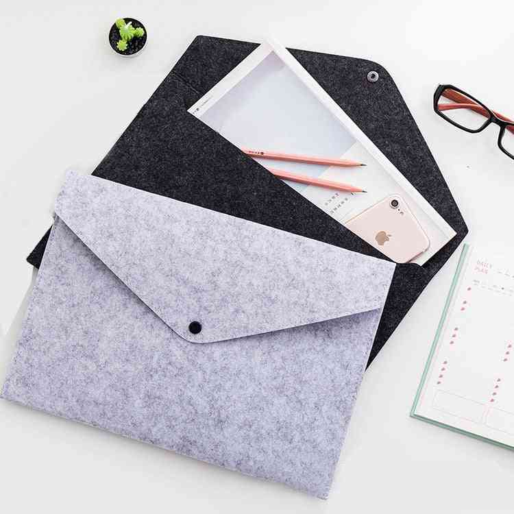 Simple Big Capacity Document Bag Pad Business Briefcase File Folders