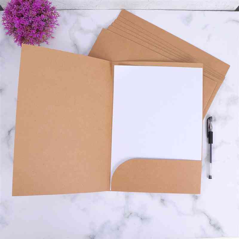 Kraft Paper File Holder Protector Important Office Supplies