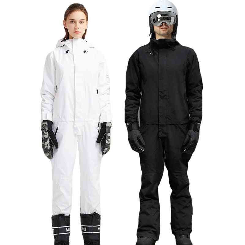 Jumpsuit-Snowboard, wasserdichte Oberbekleidung, hochwertige Bergschnee- / Skijacken und -hosen