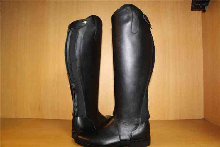 Half Chaps Horse Riding, Cow Leather Equestrian Equipment Genuine Halter Boots Breeches