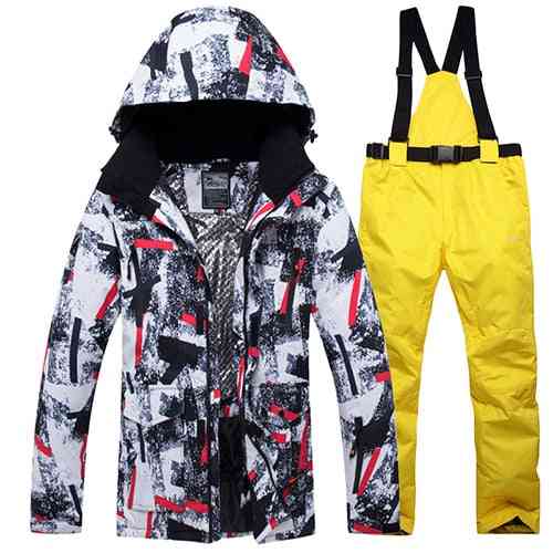Winter Ski Suit, Outdoor Sports Snow Jackets And Pants Equipment
