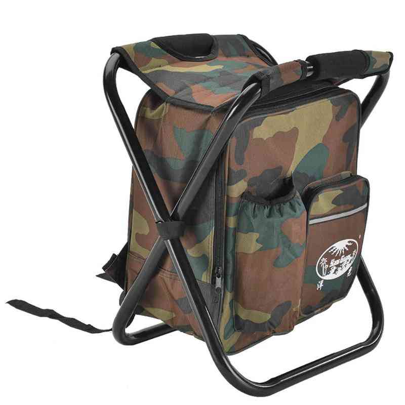 2 In 1 Folding Backpack Stool For Outdoor