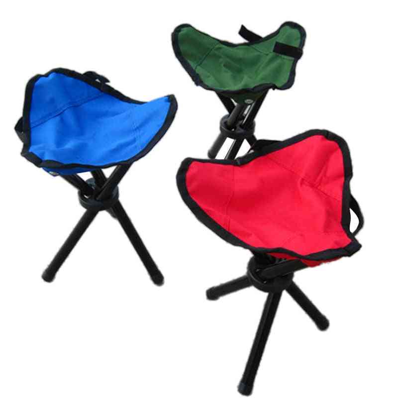 Outdoor Foldable Tripod Triangular Folding Fishing Chairs