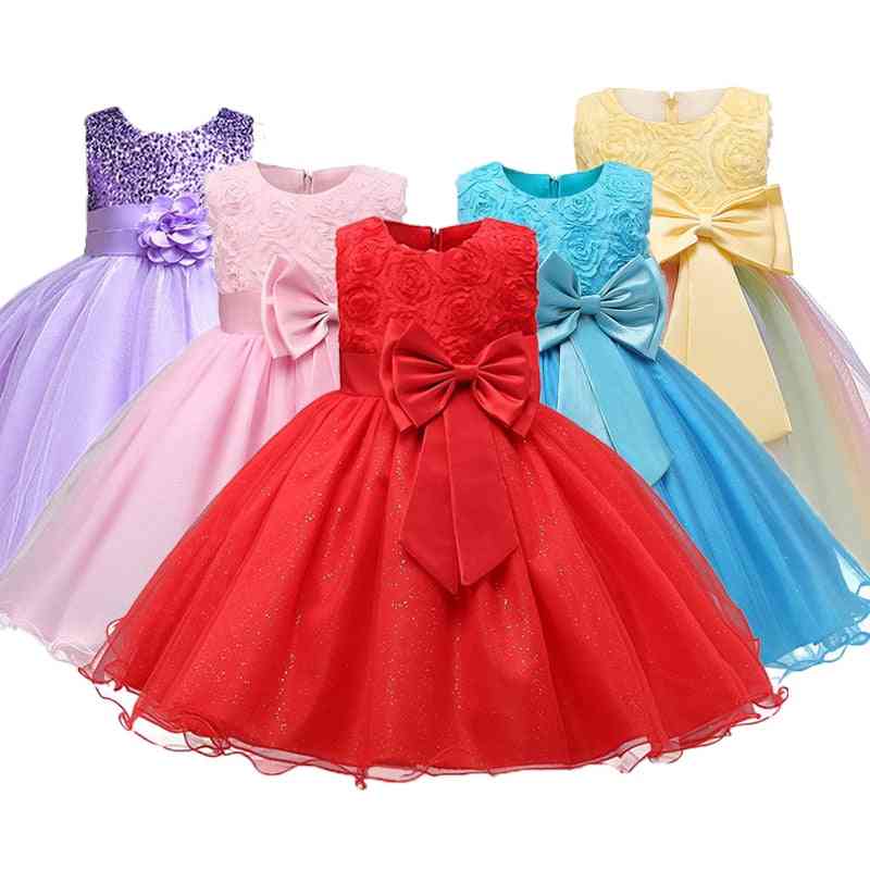 šaty pro dospívající dívčí princeznu na svatbu/večírek (sada-2)